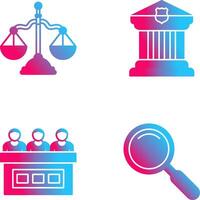 Balance and Courthouse Icon vector