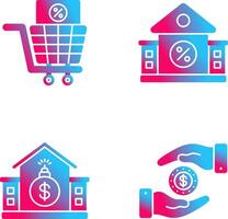 compras impuesto y inmuebles icono vector