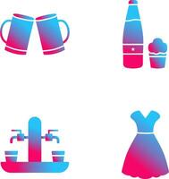 Beers Toasting and Beer Icon vector