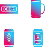 Beer Sign and Beer Mug Icon vector