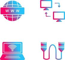 Sharing Systems and World Wide Icon vector