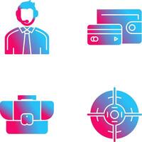 Customer Support and Wallet Icon vector