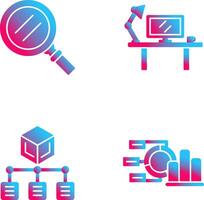 Search and Workspace Icon vector