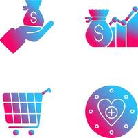 Wage and Email Icon vector