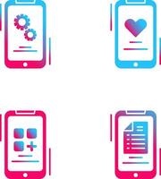 Setting and Favourite Icon vector