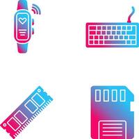 Smart Band and Keyboard Icon vector