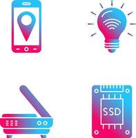 Gps and Smart Energy Icon vector