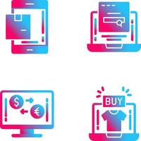 Package and Searching Icon vector