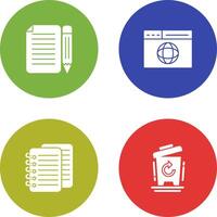 page and web page Icon vector