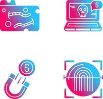 Worm and Online Fraud Icon vector