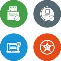 File Protection and Guarantee Icon vector