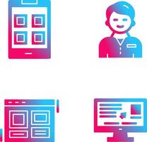 Apps and User person Icon vector