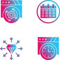 Update and Calendar Icon vector