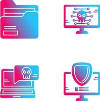 Folder and Malware Icon vector