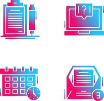 Contract and Question Icon vector