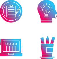 Contract and Idea Icon vector