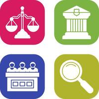 Balance and Courthouse Icon vector