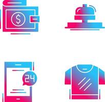 Wallet and Bell Icon vector