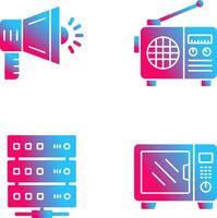 Megaphone and Radio Icon vector