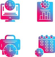 Productivity and Online Time Icon vector