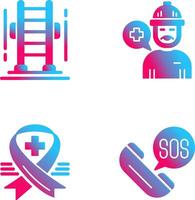 Ladder and Support Icon vector