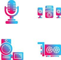 Microphone and Sound System Icon vector