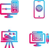 WIFI and Responsive Icon vector