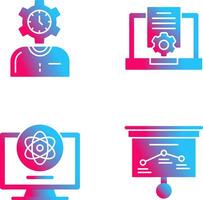 Time and Research Icon vector