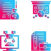 Hypothsis and Deadline Icon vector