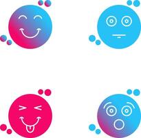 Smile and Neutral Icon vector