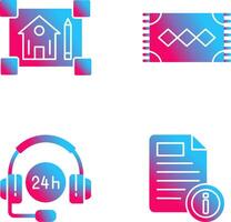 blueprint and rug Icon vector