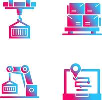 crane and stock Icon vector