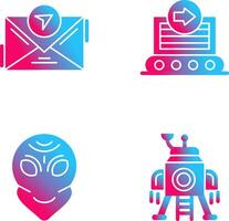 message and container Icon vector