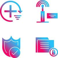 Add and Signal Icon vector