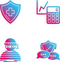 Accounting and Health Icon vector