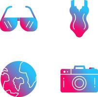 Sun Glasses and Swim Icon vector