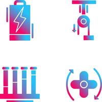 Battery and Pully Icon vector