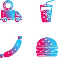 Delivery Truck and Cold Drink Icon vector