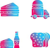 Sandwich and Fast Food Icon vector