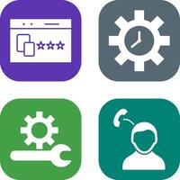 Website Promotion and Time Optimization Icon vector