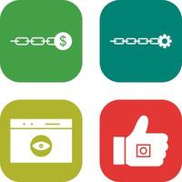 link sales and link optimization Icon vector