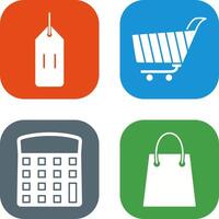 deals and shopping cart Icon vector