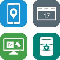 Gps Service and Event Management Icon vector