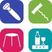 opener and corkscrew Icon vector