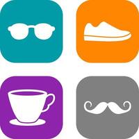 Sunglasses and Shoe Icon vector