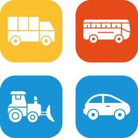 Truck and Bus Icon vector