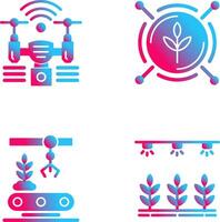 Analytics and Drone Icon vector