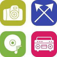 Camera and Arrows Icon vector