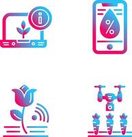 Information and Water Icon vector