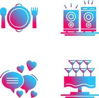 Banquet and Music Icon vector